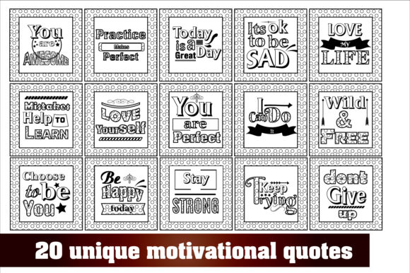Motivation Quote Coloring Page for KDP Review