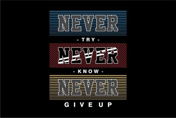 Review: Never Try Motivational Quote Design for Embroidery