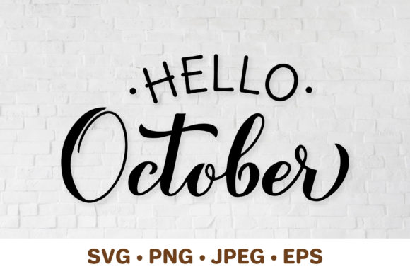 Reviewing Hello October Fall Calligraphy for Stitching