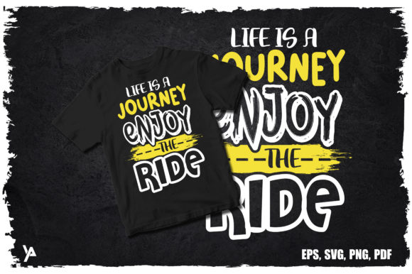 Reviewing Life is a Race Typography Quote Shirt for Embroidery