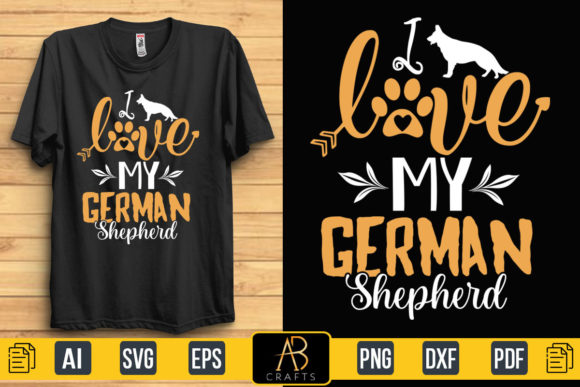 Reviewing the I Love My German Shepherd Quote T Shirt Design